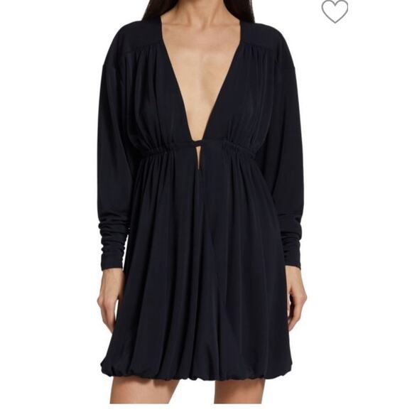 Cinq a Sept dress Destiny plunge minidress dark blue size Small S - Picture 1 of 8